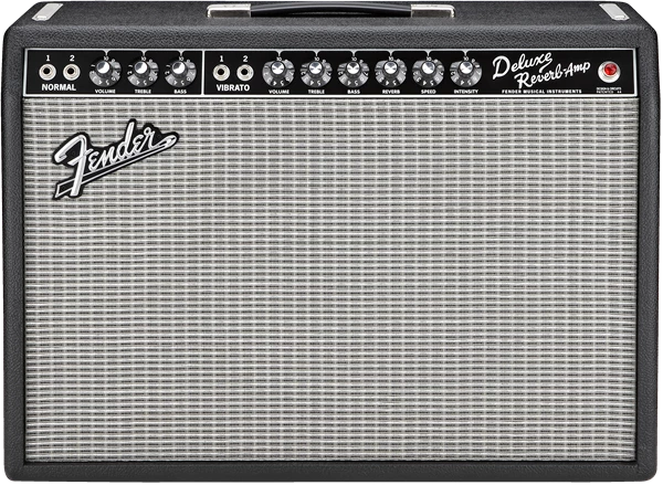 Fender '65 Deluxe Reverb 22W 1X12" Combo Tube Guitar Amplifier 2 Fender '65 Deluxe Reverb 22W 1X12" Combo Tube Guitar Amplifier