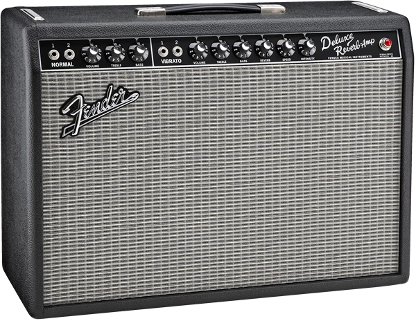 Fender '65 Deluxe Reverb 22W 1X12" Combo Tube Guitar Amplifier 1 Fender '65 Deluxe Reverb 22W 1X12" Combo Tube Guitar Amplifier