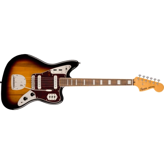 Squier Classic Vibe '70s Jaguar 3-Color Sunburst Electric 1 Squier Classic Vibe '70s Jaguar 3-Color Sunburst Electric