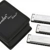 Harmonicas Fender Blues Deluxe Harmonica Set Of 3