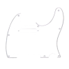 Fender Pickguard Telecaster 8-Hole Mount, White, 3-Ply