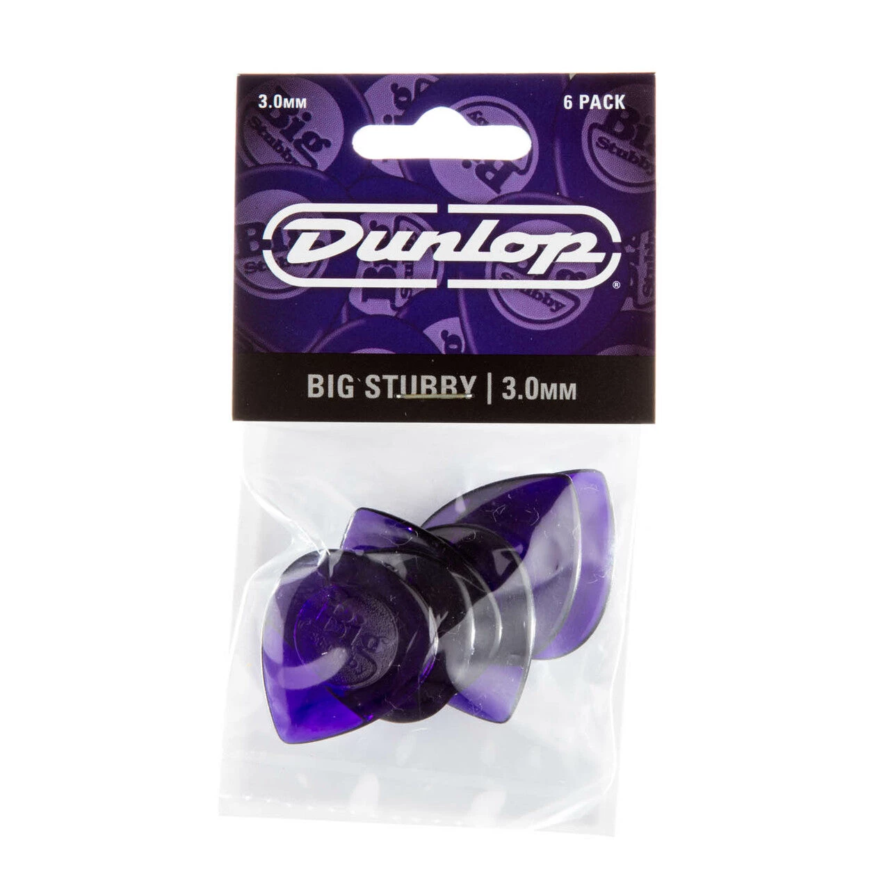 Accessories Dunlop BIG STUBBY PICK 3.00MM 6 Pack 1 Accessories Dunlop BIG STUBBY PICK 3.00MM 6 Pack