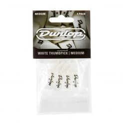 Accessories Dunlop DUNLOP WHITE MEDIUM THUMBPICKS