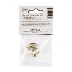 Accessories Dunlop NICKEL SILVER FINGER & THUMBPICKS .015 IN