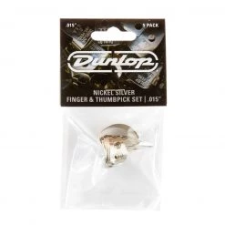 Accessories Dunlop NICKEL SILVER FINGER & THUMBPICKS .015 IN