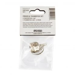 Dunlop NICKEL SILVER FINGER & THUMBPICKS .020 IN