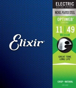 Accessories Elixir Optiweb Medium Electric Guitar Strings 11-49