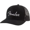 Accessories Fender Silver Thread Logo Snapback Trucker Hat Black One Size Fits Most