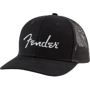 Accessories Fender Silver Thread Logo Snapback Trucker Hat Black One Size Fits Most