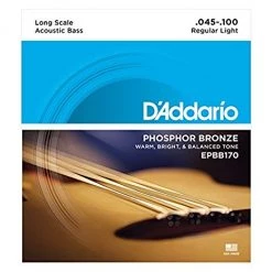 D'Addario EPBB170 Long Scale Phosphor Bronze Acoustic Bass Strings 45-100