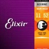 Elixir Nanoweb 80/20 Bronze Custom Light Acoustic Guitar Strings 11-52 Accessories