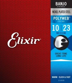 Elixir Polyweb Medium Banjo Strings 10-23 Accessories