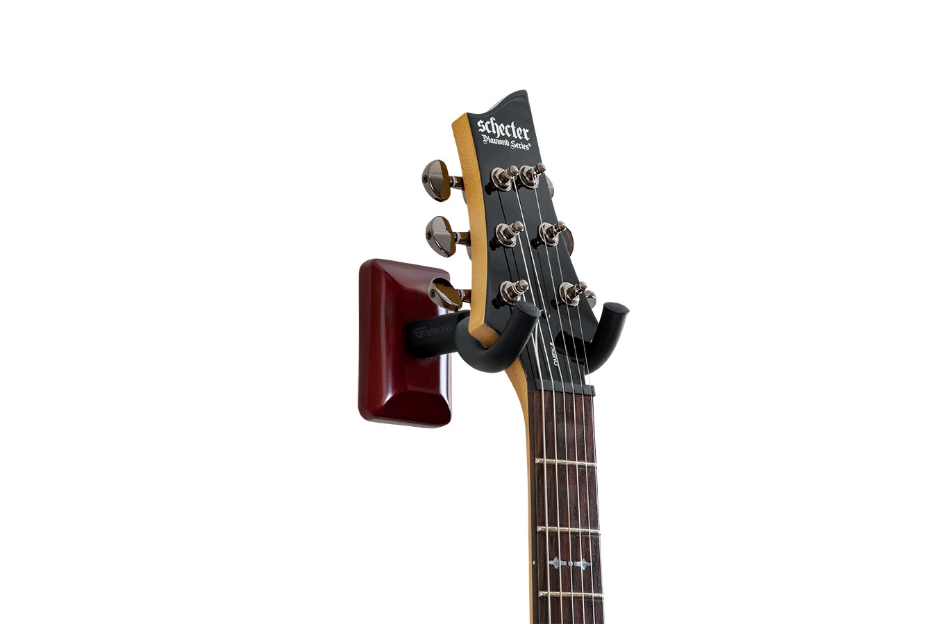 Gator Frameworks Wall Mount Guitar Hanger - Cherry Accessories 4 Gator Frameworks Wall Mount Guitar Hanger - Cherry Accessories