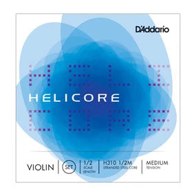Accessories D'Addario H310 Helicore 1/2 Scale Medium Tension Violin String Set 1 Accessories D'Addario H310 Helicore 1/2 Scale Medium Tension Violin String Set
