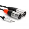 Hosa HMX-010Y Pro Stereo Breakout 3.5mm TRS To Dual XLR3M 10 Ft. Other
