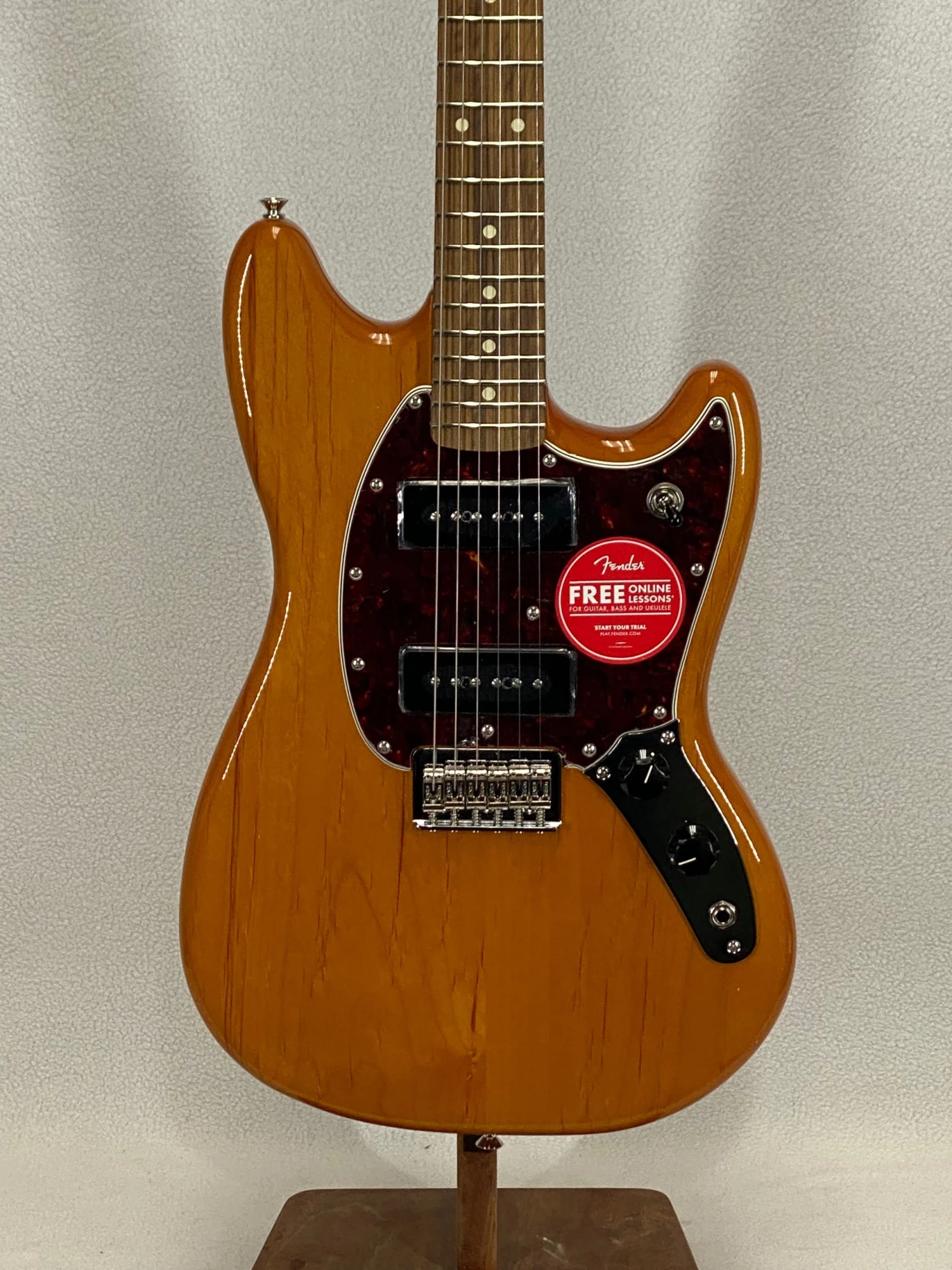 Electric Fender Player Mustang 90 Aged Natural 2 Electric Fender Player Mustang 90 Aged Natural