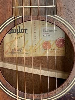 Taylor AD22e SN:1201252036 Acoustic 13 Taylor AD22e SN:1201252036 Acoustic
