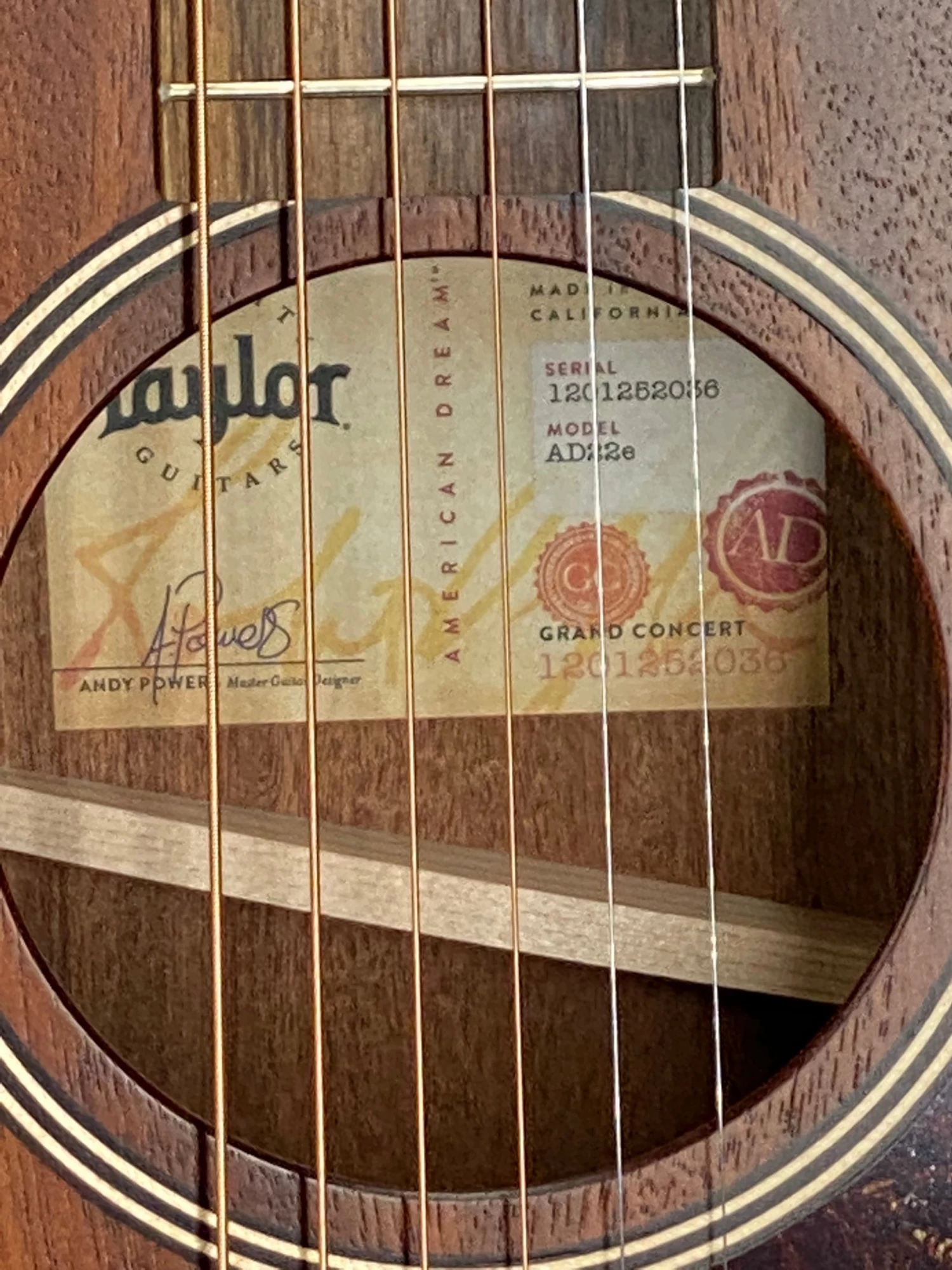 Taylor AD22e SN:1201252036 Acoustic 4 Taylor AD22e SN:1201252036 Acoustic