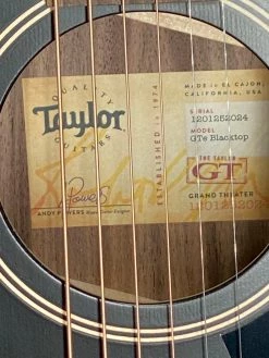 Acoustic Taylor GTe Blacktop SN:1201252024