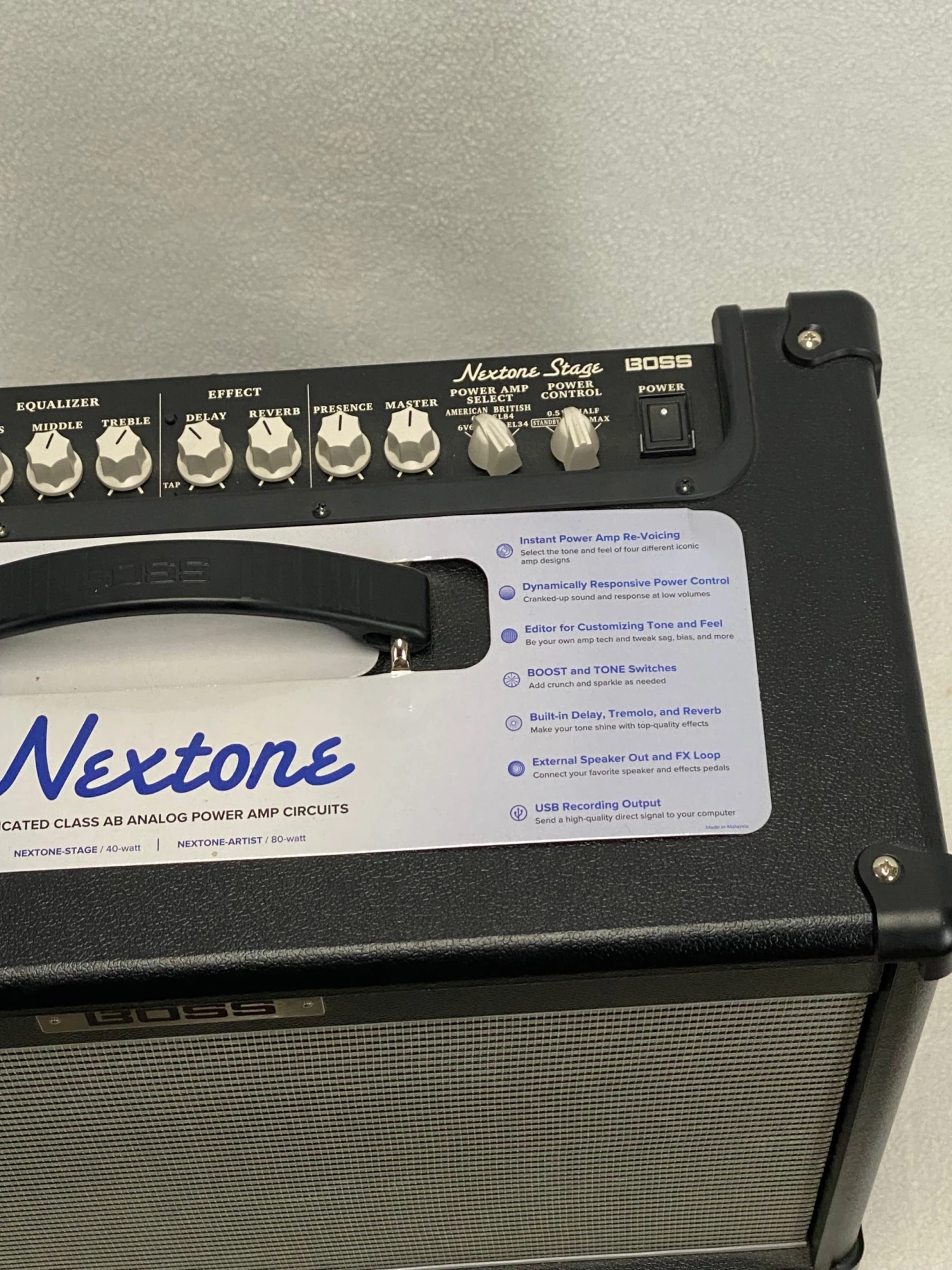 Electric Guitar Amps Used Boss Nextone Stage 40W 1x12" Digital Combo Guitar Amplifier 3 Electric Guitar Amps Used Boss Nextone Stage 40W 1x12" Digital Combo Guitar Amplifier