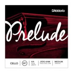 Accessories D'Addario J1010 4/4M Prelude 4/4 Scale Medium Tension Cello String Set