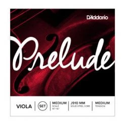 D'Addario J910 MM Prelude Viola String Set, Medium Scale, Medium Tension Accessories