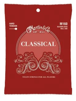 Martin M160 Classical Guitar Strings - Hard Tension Ball End Accessories