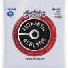 Martin MA150T Authentic Acoustic Lifespan 80/20 Bronze Treated Medium Acoustic Guitar Strings Accessories