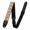 Levy's Right Height Guitar Strap White Black Gold