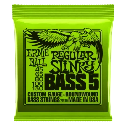Accessories Ernie Ball Regular Slinky 5-String Bass Strings 45-130 2836