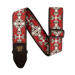 ERNIE BALL RED TRELLIS JACQUARD STRAP Accessories
