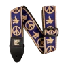 ERNIE BALL NAVY BLUE AND BEIGE PEACE LOVE DOVE JACQUARD STRAP