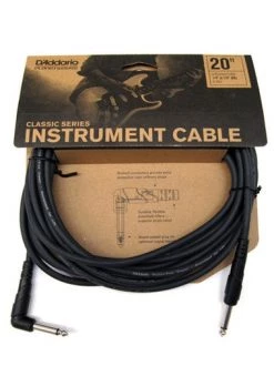 Planet Waves D'Addario Classic Series 20ft Right Angle Instrument Cable Accessories