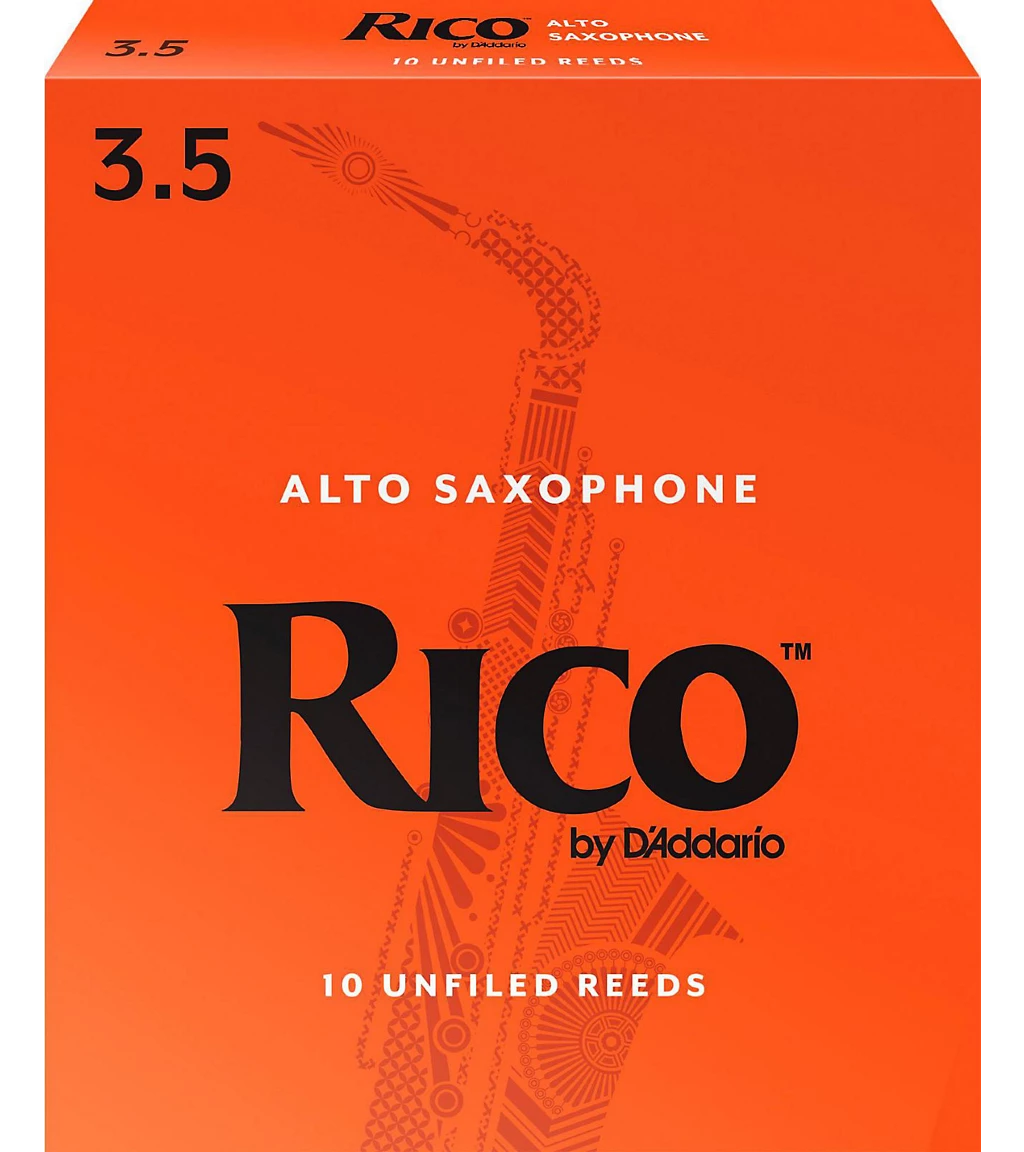 Accessories Rico Alto Saxophone Reeds 10-Pack - 3.5 1 Accessories Rico Alto Saxophone Reeds 10-Pack - 3.5