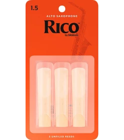 Rico Alto Saxophone Reeds 3-Pack - 1.5 Accessories