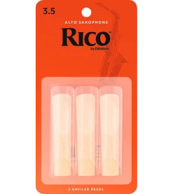 Rico Alto Saxophone Reeds 3-Pack - 3.5 Accessories