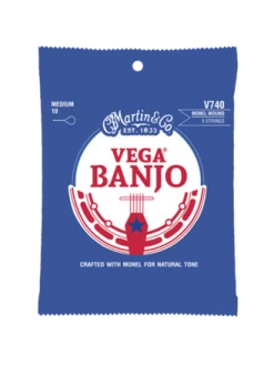 Martin V740 Vega Banjo Strings - Medium (Monel) Accessories