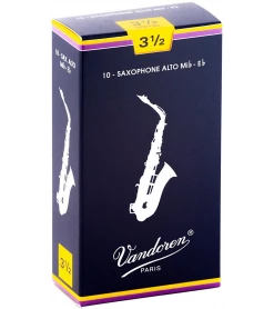 Vandoren Traditional Alto Saxophone Reeds Box Of 10 - 3.5 Accessories
