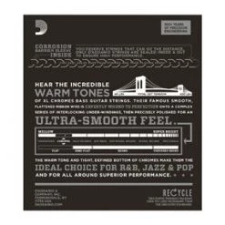 Accessories D'Addario ECB81 Chromes Regular Light Bass Strings 45-100