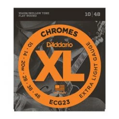 Accessories D'Addario ECG23 Chromes Flat Wound 10-48