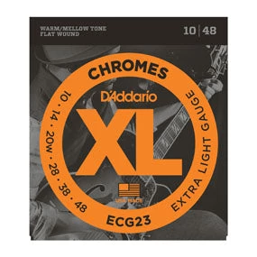 Accessories D'Addario ECG23 Chromes Flat Wound 10-48 1 Accessories D'Addario ECG23 Chromes Flat Wound 10-48