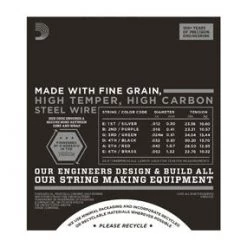 Accessories D'Addario ECG25 Chromes Light Flat Wound Guitar Strings 12-52 6 Accessories D'Addario ECG25 Chromes Light Flat Wound Guitar Strings 12-52