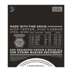 Accessories D'Addario ECG26 Chromes Medium Flat Wound Guitar Strings 13-56