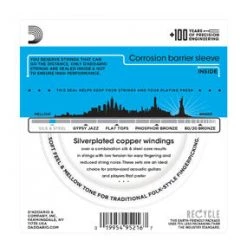 D'Addario EJ40 Silk & Steel Folk Acoustic Guitar Strings 11-47 Accessories