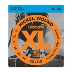 Accessories D'Addario EXL110 Regular Light Nickel Wound Electric Guitar Strings 10-46