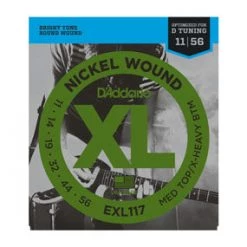 Accessories D'Addario EXL117 Nickel Wound Medium Top/Extra-Heavy Bottom Guitar Strings 11-56