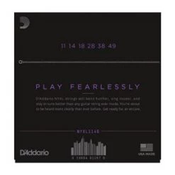 D'Addario NYXL1149 Nickel Wound Medium Electric Guitar Strings 11-49 Accessories