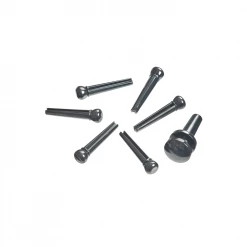 D'Addario PWPS9 Plastic Bridge & End Pins Black