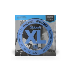 Accessories D'Addario EJ21 Jazz Light Electric Guitar Strings .012-.052