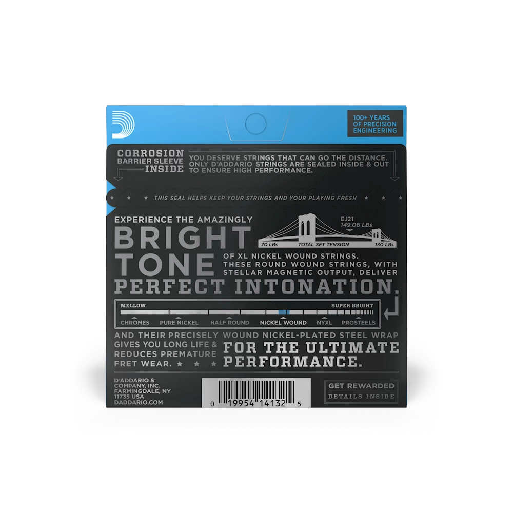 Accessories D'Addario EJ21 Jazz Light Electric Guitar Strings .012-.052 2 Accessories D'Addario EJ21 Jazz Light Electric Guitar Strings .012-.052